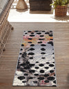 Urban Terrace Collection Area Rug -  Piazza Runner White and Black  lifestyle 32