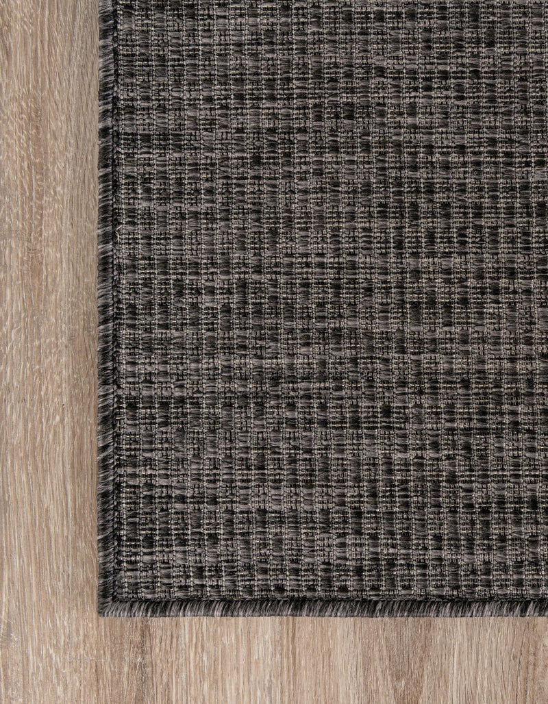 Seaside Serenity Collection Area Rug - Veranda (Black) Rectangle Black  lifestyle 5