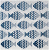 Seaside Haven Rugs Collection Area Rug -  Admiral Square Navy Blue Main