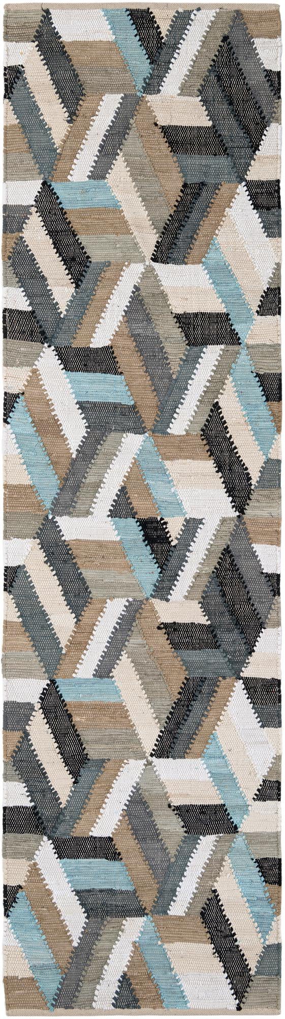 Thar Cotton Collection Area Rug -  Cochin Runner Blue  lifestyle 11