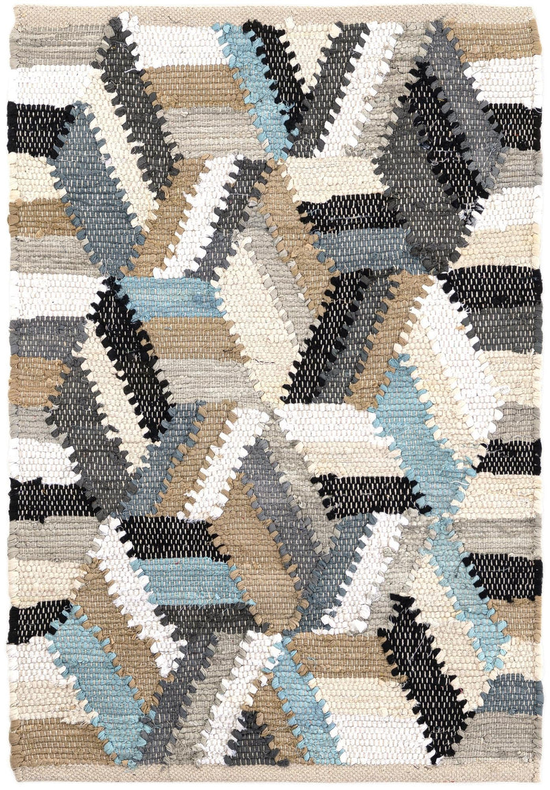 Thar Cotton Collection Area Rug -  Cochin Rectangle Blue  lifestyle 2