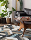 Thar Cotton Collection Area Rug -  Cochin Rectangle Blue  lifestyle 3