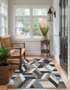 Thar Cotton Collection Area Rug -  Cochin Rectangle Blue  lifestyle 6