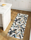 Thar Cotton Collection Area Rug -  Cochin Runner Blue  lifestyle 18