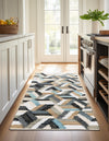Thar Cotton Collection Area Rug -  Cochin Runner Blue  lifestyle 22