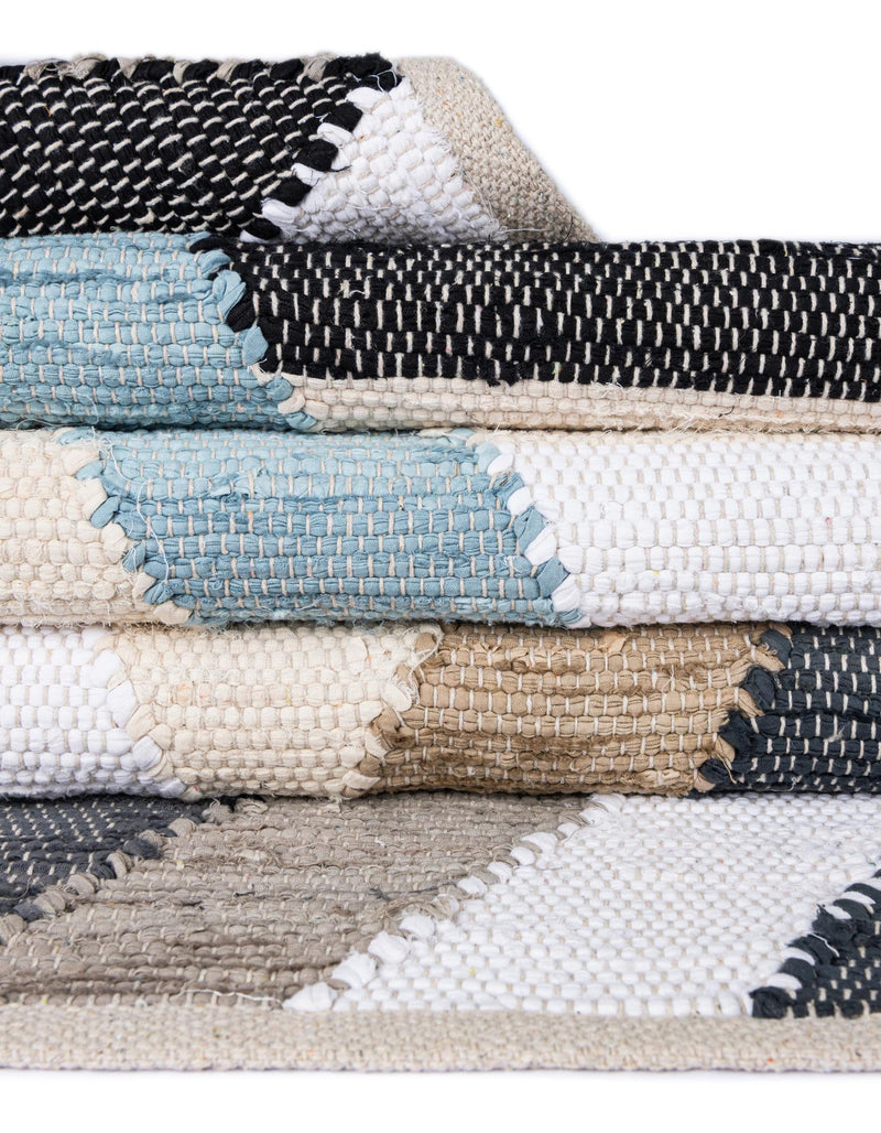 Thar Cotton Collection Area Rug -  Cochin Runner Blue  lifestyle 39