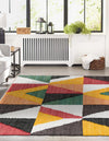 Thar Cotton Collection Area Rug -  Kannur Rectangle Multi  lifestyle 3