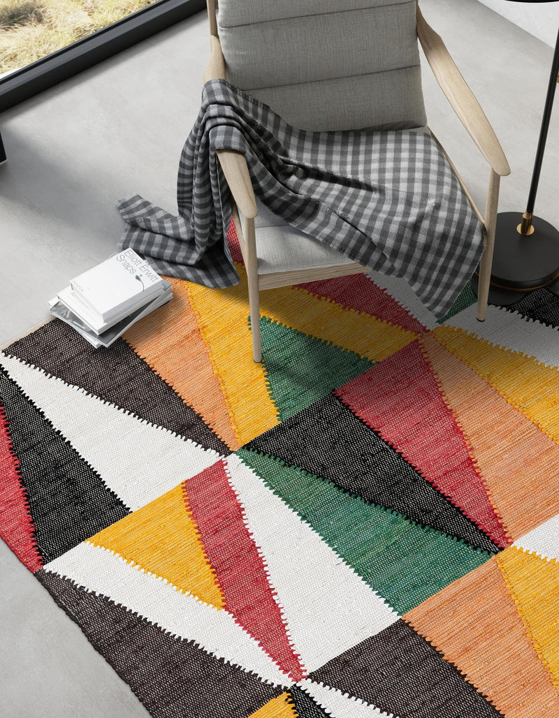 Thar Cotton Collection Area Rug -  Kannur Rectangle Multi  lifestyle 12
