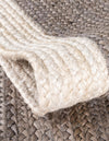 Woven Seaside Jute Collection Area Rug - Nantucket Rectangle Gray and White  lifestyle 77