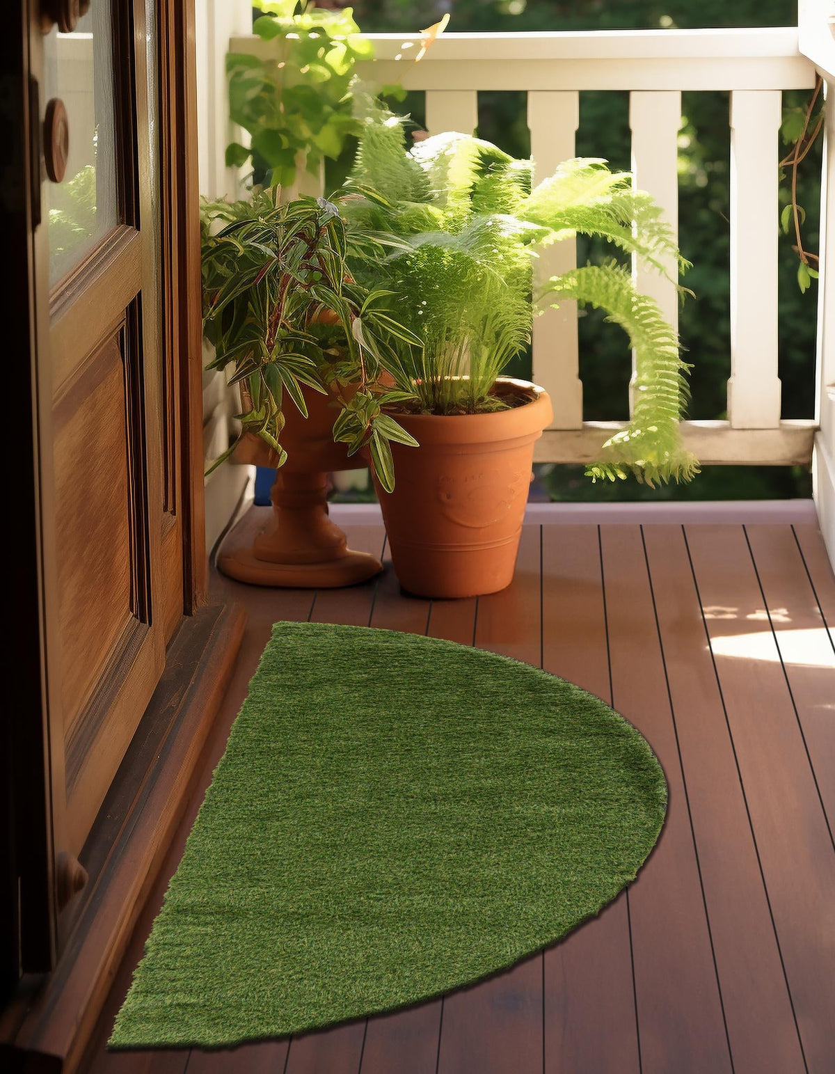 Meadow Retreat Collection Area Rug - Glen Hearth Green  lifestyle 49