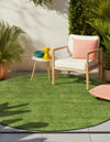 Meadow Retreat Collection Area Rug - Glen Round Green  lifestyle 26