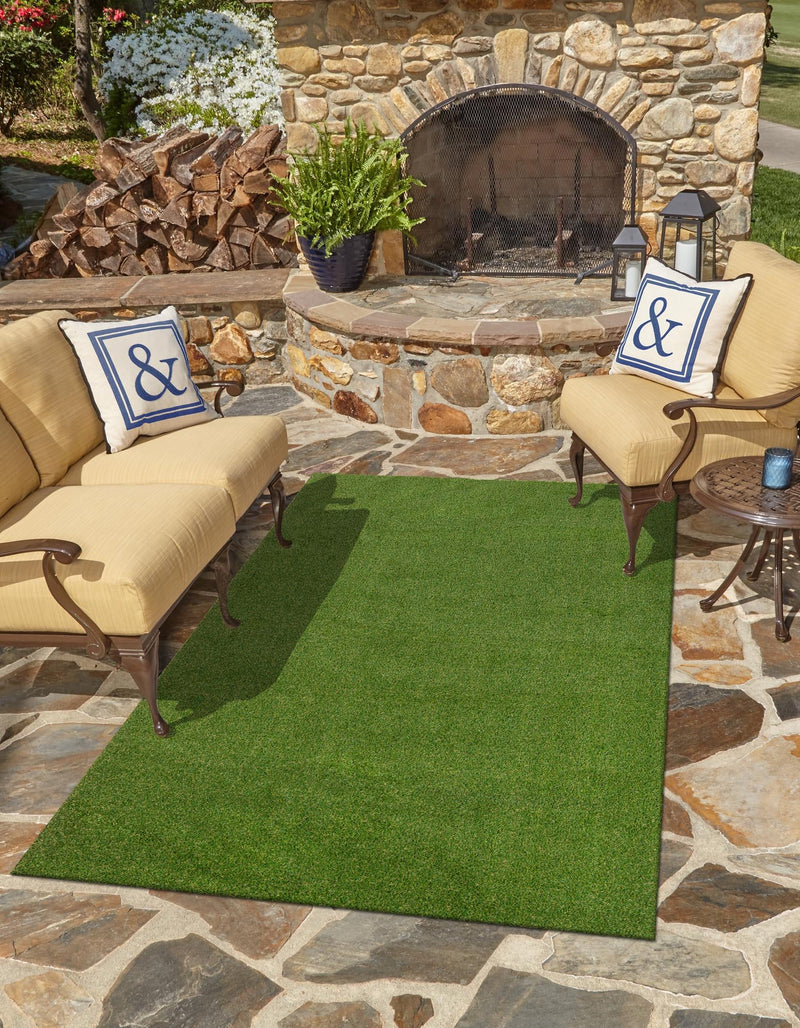Meadow Retreat Collection Area Rug - Glen Rectangle Green  lifestyle 9