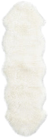 Arctic Lambskin Luxe Collection Area Rug - Tundra Runner White  lifestyle 59