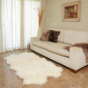 Arctic Lambskin Luxe Collection Area Rug - Tundra Rectangle White  lifestyle 9