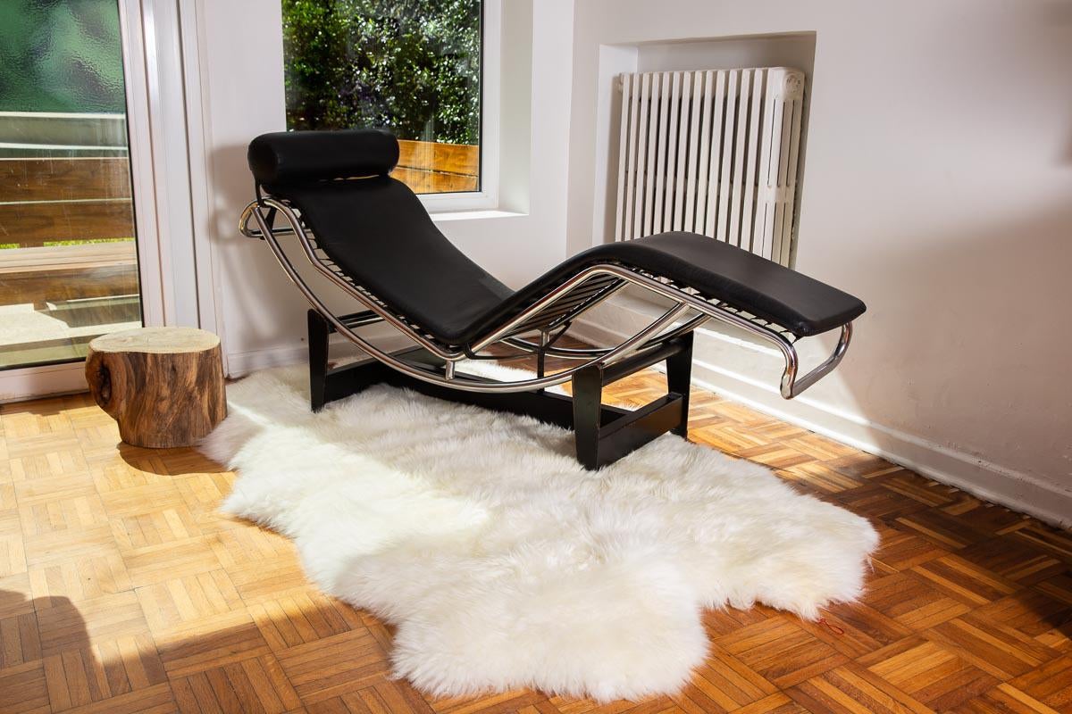 Arctic Lambskin Luxe Collection Area Rug - Tundra Rectangle White  lifestyle 27