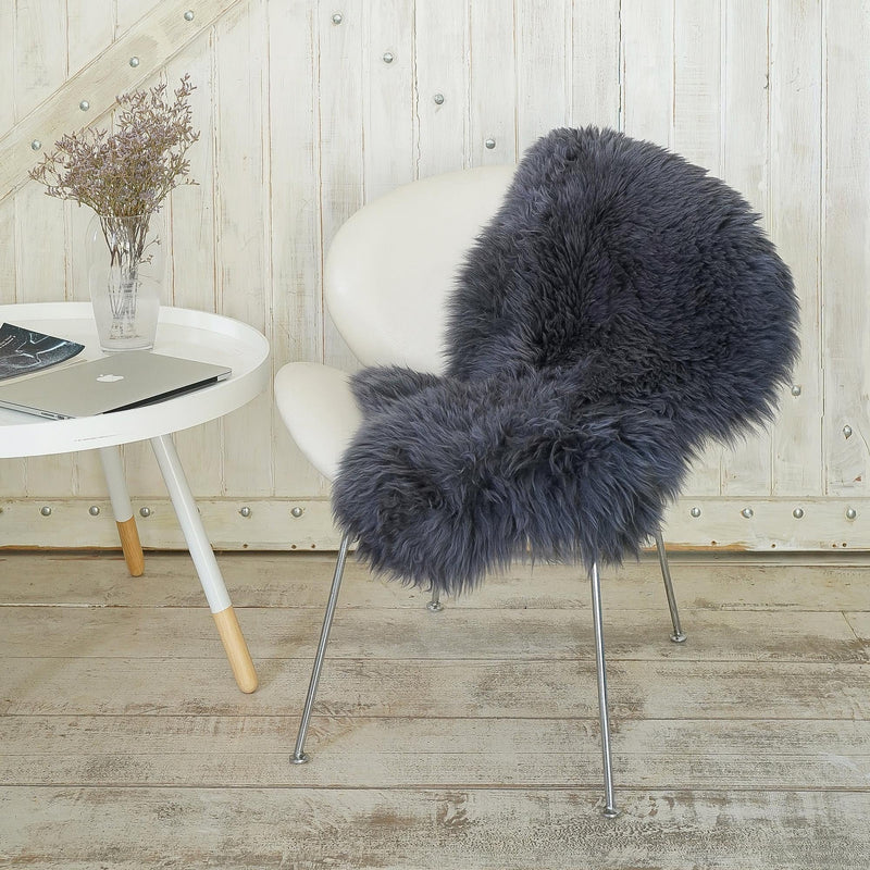 Arctic Lambskin Luxe Collection Area Rug - Tundra Rectangle Gray  lifestyle 4