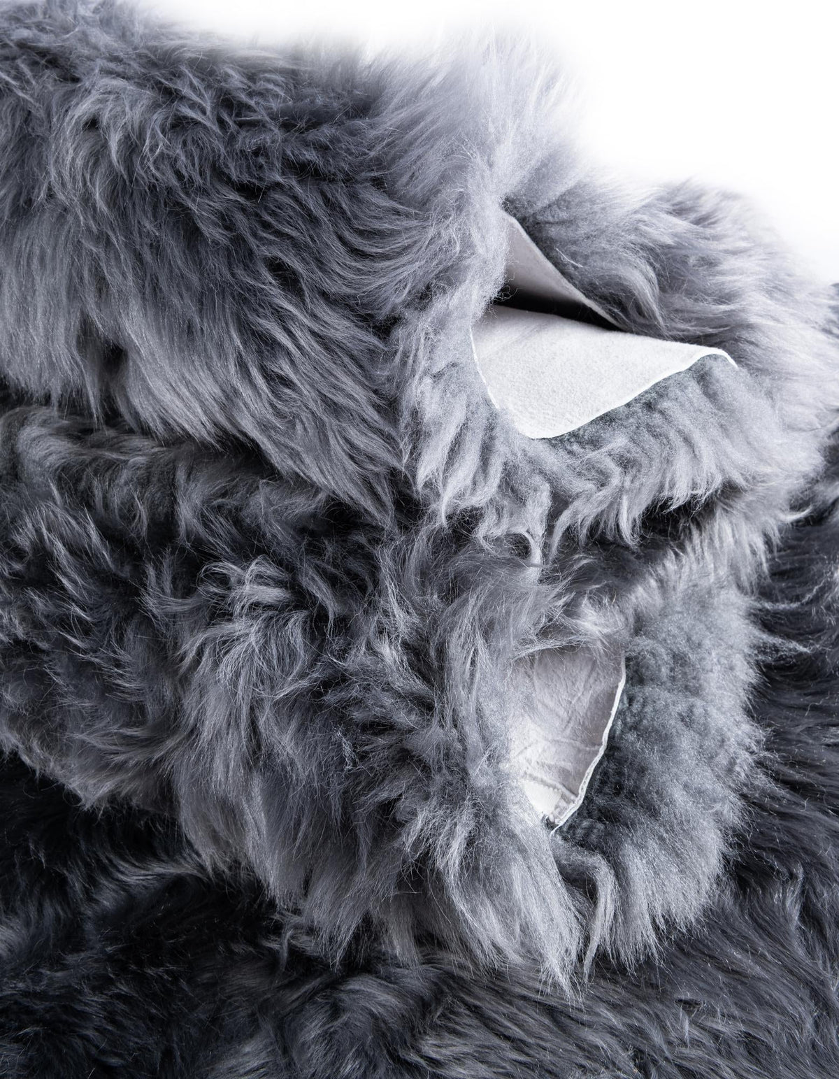 Arctic Lambskin Luxe Collection Area Rug - Tundra Rectangle Gray  lifestyle 88