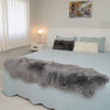 Arctic Lambskin Luxe Collection Area Rug - Tundra Rectangle Gray  lifestyle 5