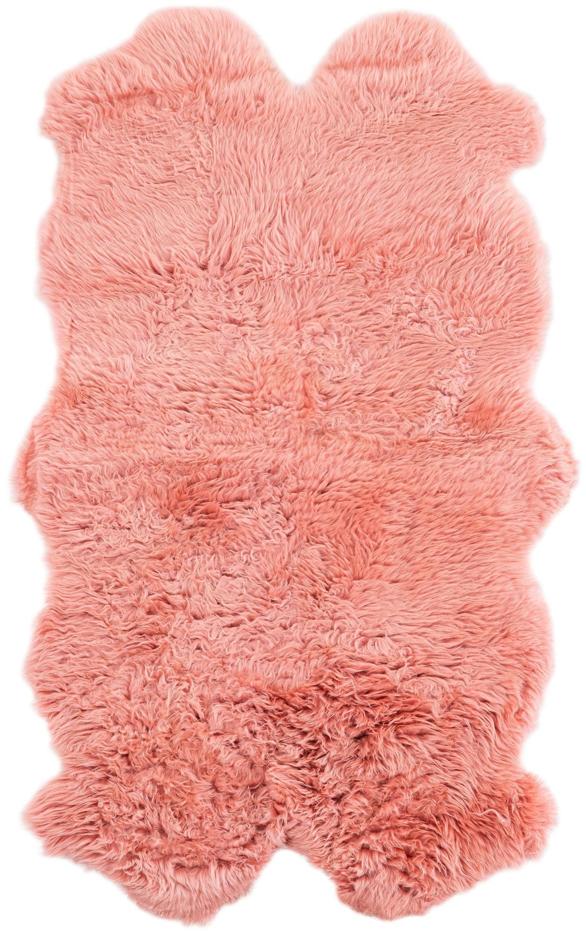 Arctic Lambskin Luxe Collection Area Rug - Tundra Rectangle Pink  lifestyle 3