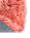 Arctic Lambskin Luxe Collection Area Rug - Tundra Rectangle Pink  lifestyle 43