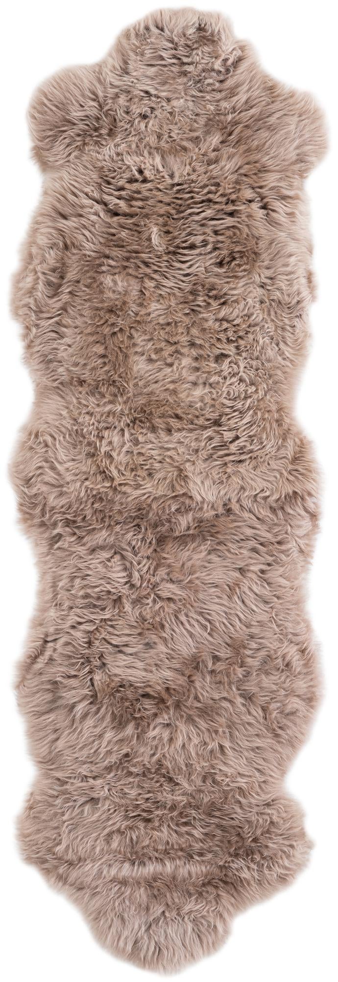 Arctic Lambskin Luxe Collection Area Rug - Tundra Runner Beige  lifestyle 97
