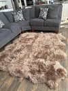 Arctic Lambskin Luxe Collection Area Rug - Tundra Rectangle Beige  lifestyle 17