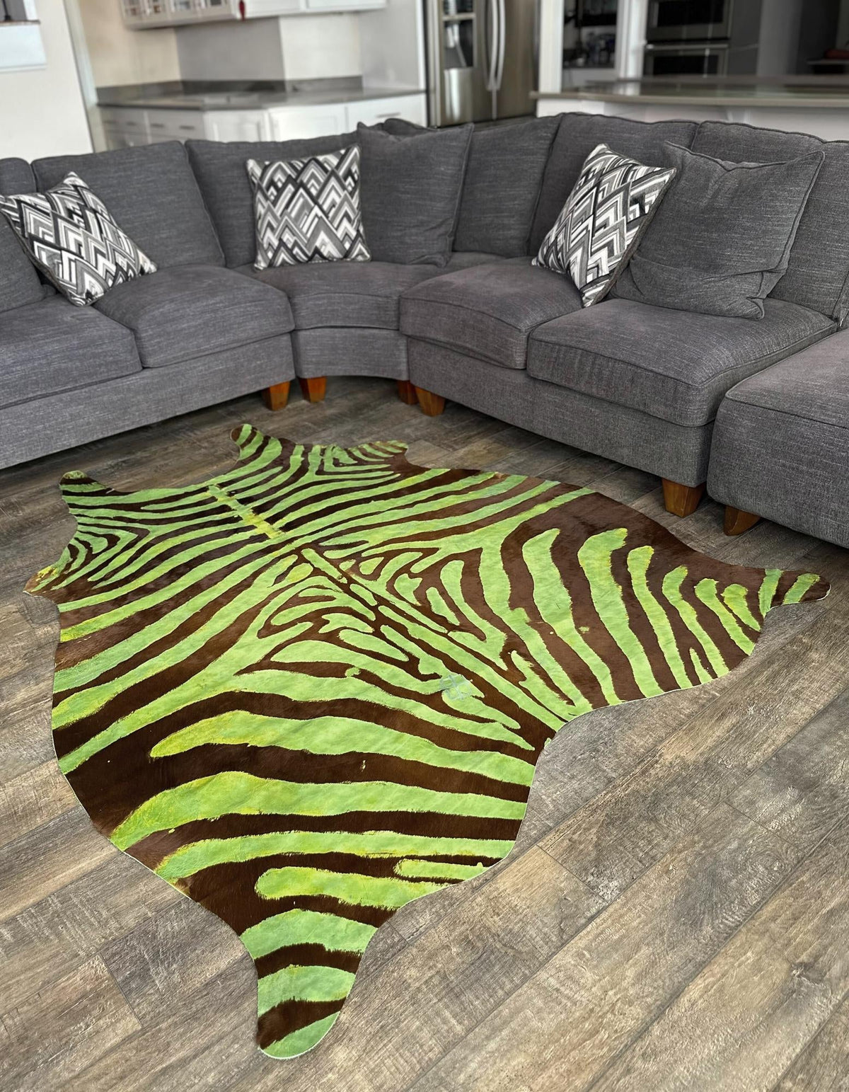 Savannah Hideaway Collection Area Rug -  Kalahari Rectangle Green and Brown   lifestyle 3