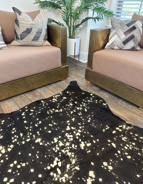 Savannah Hideaway Collection Area Rug -  Savannah Rectangle Black and Gold  lifestyle 4
