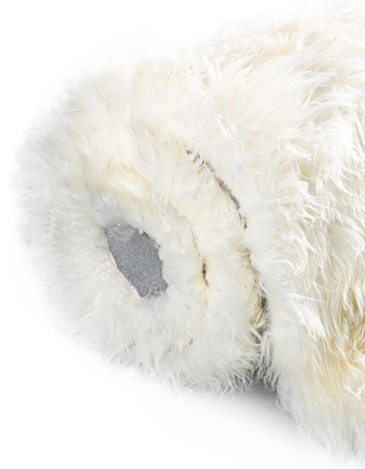 Lambskin Haven Collection Area Rug - Fleeceville Round White  lifestyle 36