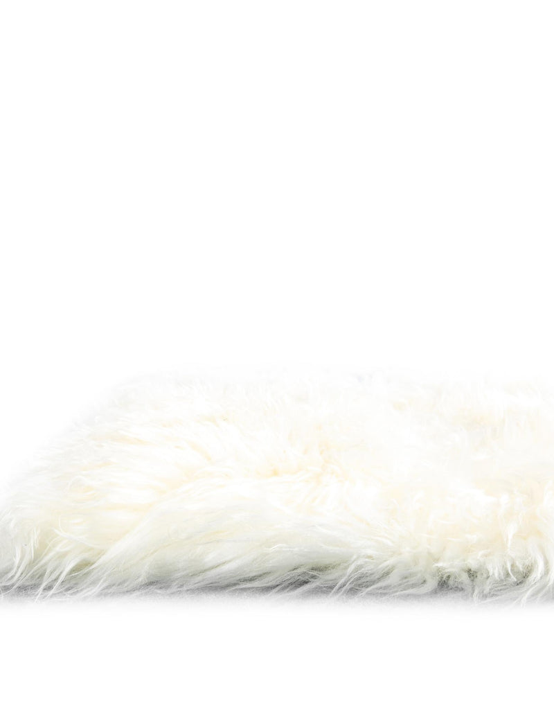 Lambskin Haven Collection Area Rug - Fleeceville Runner White  lifestyle 22