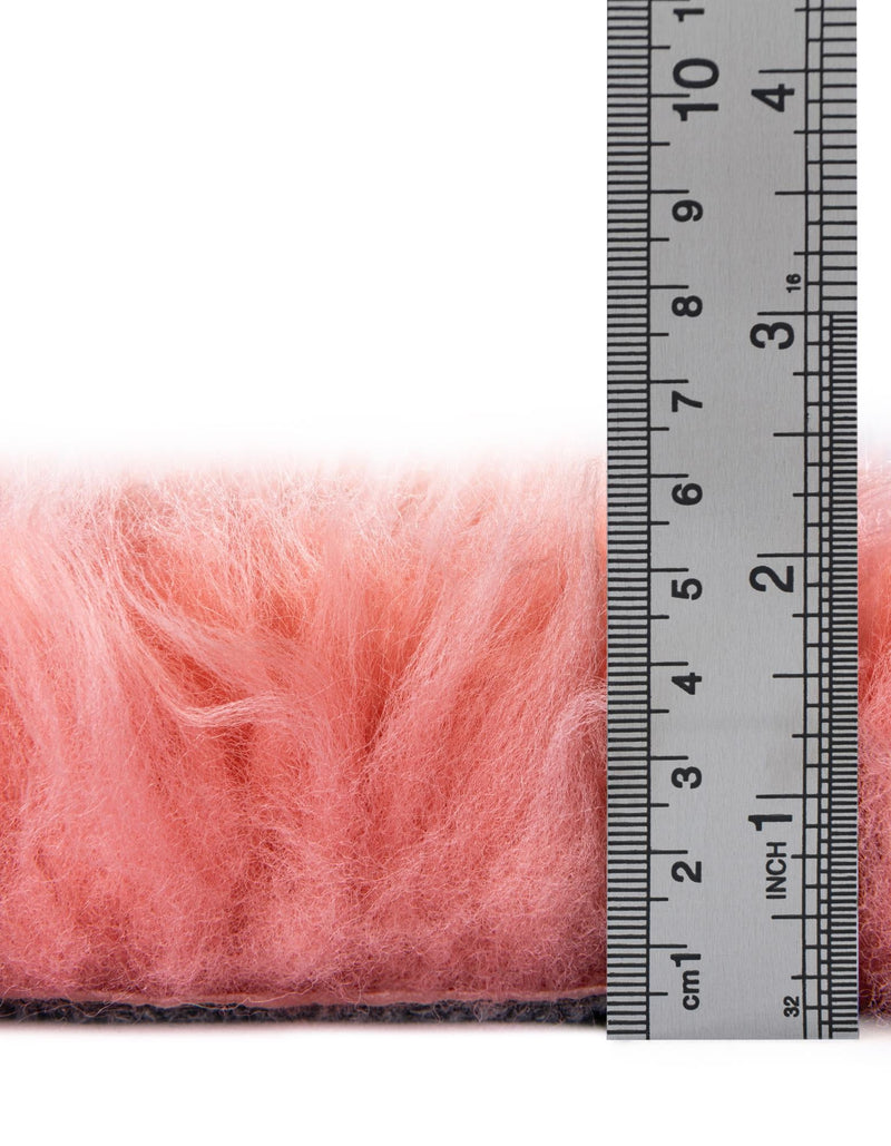 Lambskin Haven Collection Area Rug - Fleeceville Round Pink  lifestyle 17