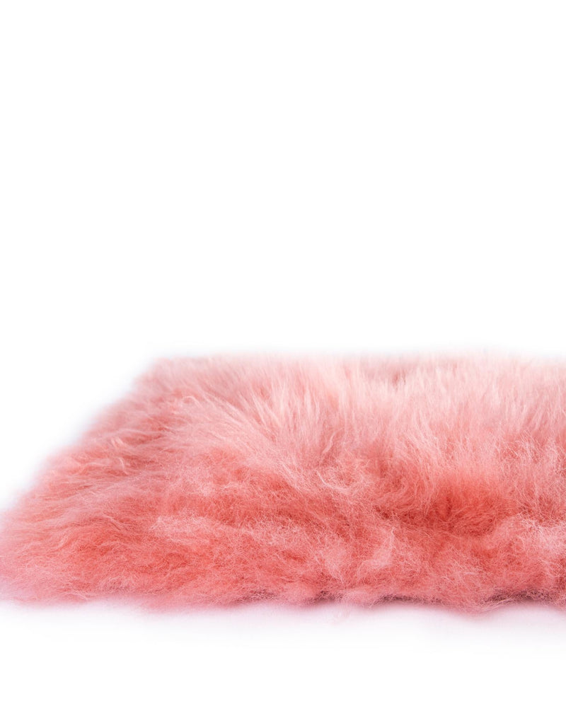 Lambskin Haven Collection Area Rug - Fleeceville Runner Pink  lifestyle 46