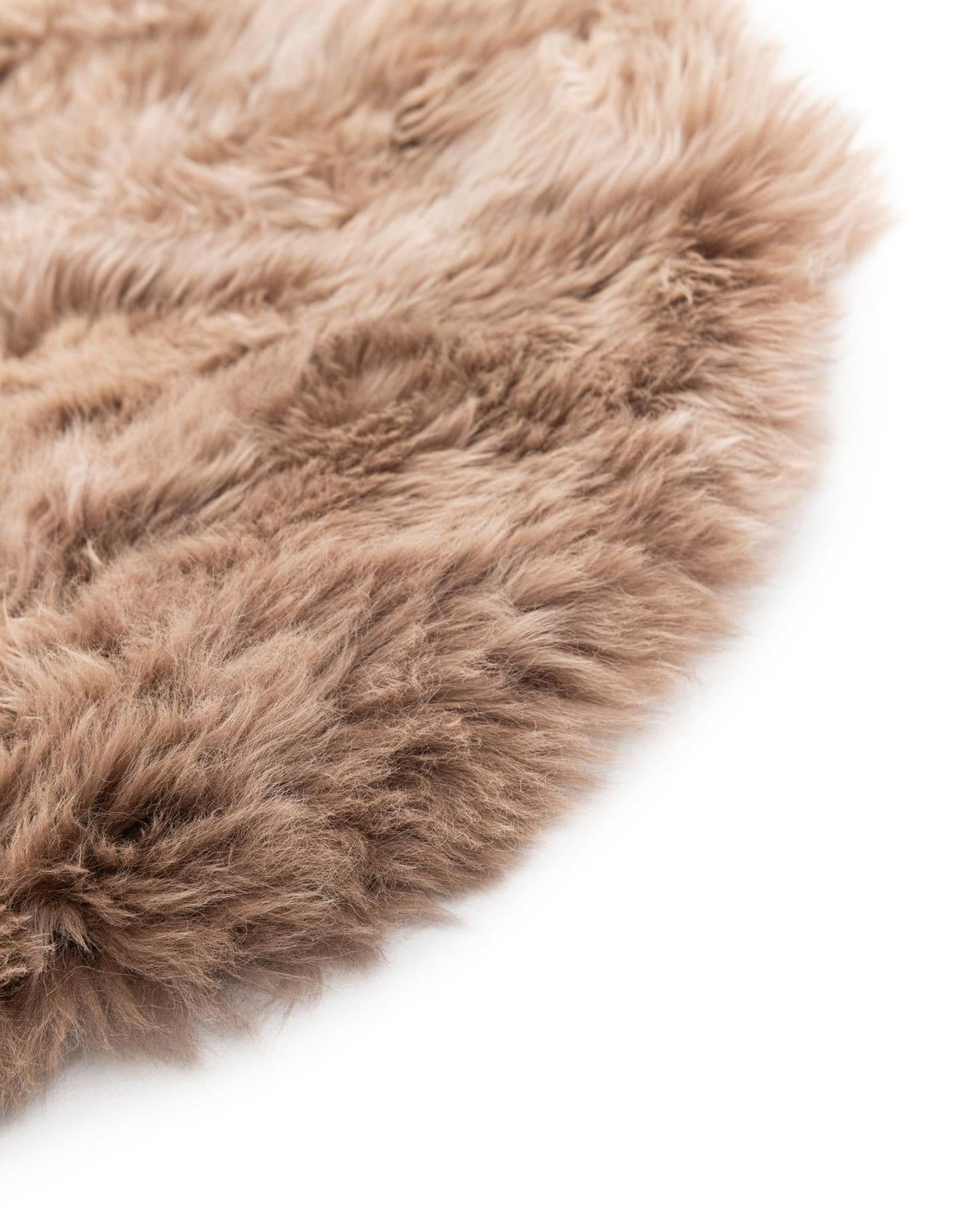 Lambskin Haven Collection Area Rug - Fleeceville Round Beige  lifestyle 47