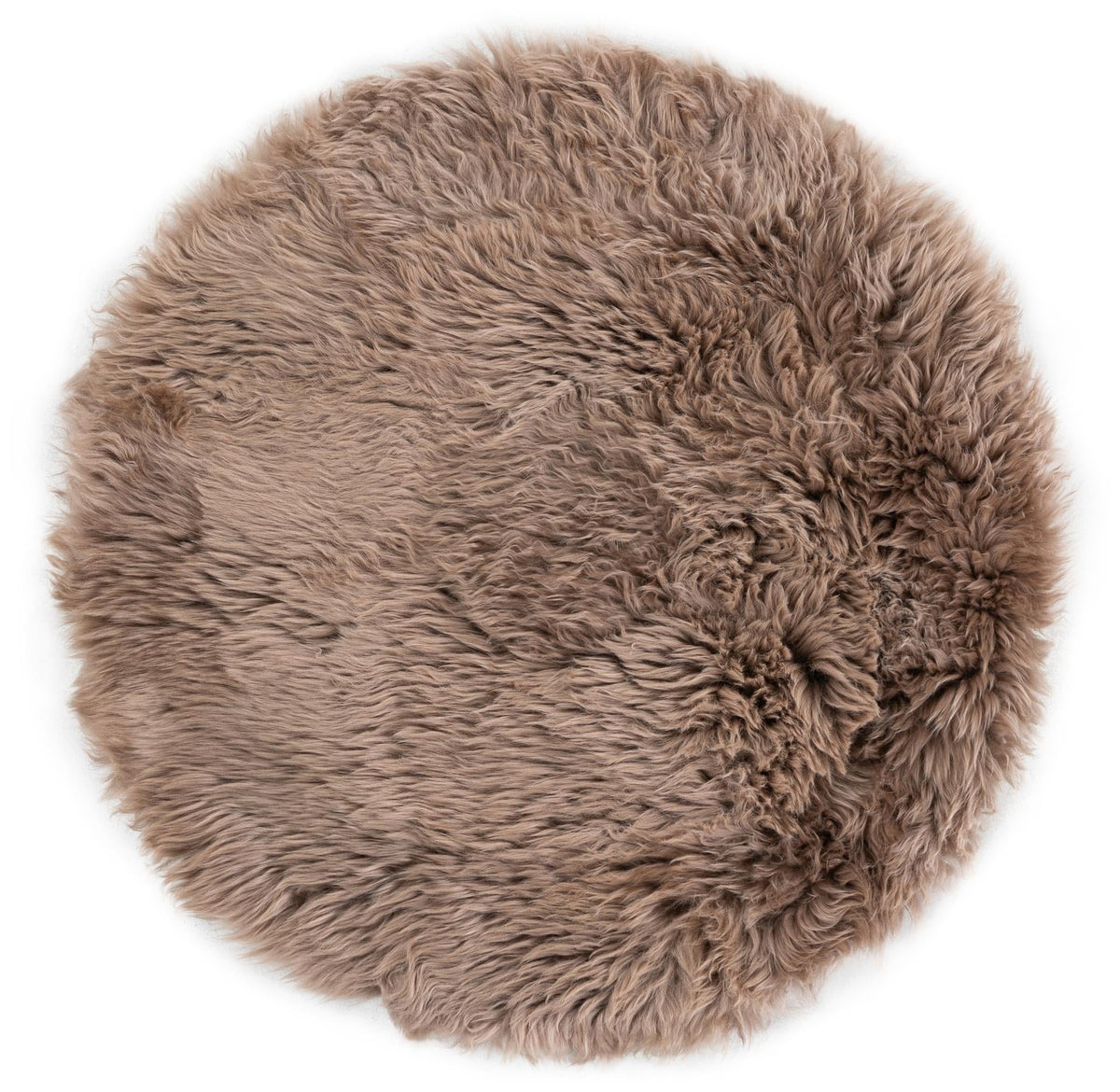 Lambskin Haven Collection Area Rug - Fleeceville Round Beige  lifestyle 4