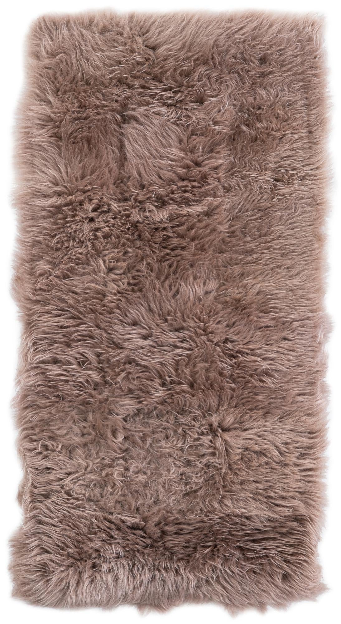 Lambskin Haven Collection Area Rug - Fleeceville Runner Beige  lifestyle 7