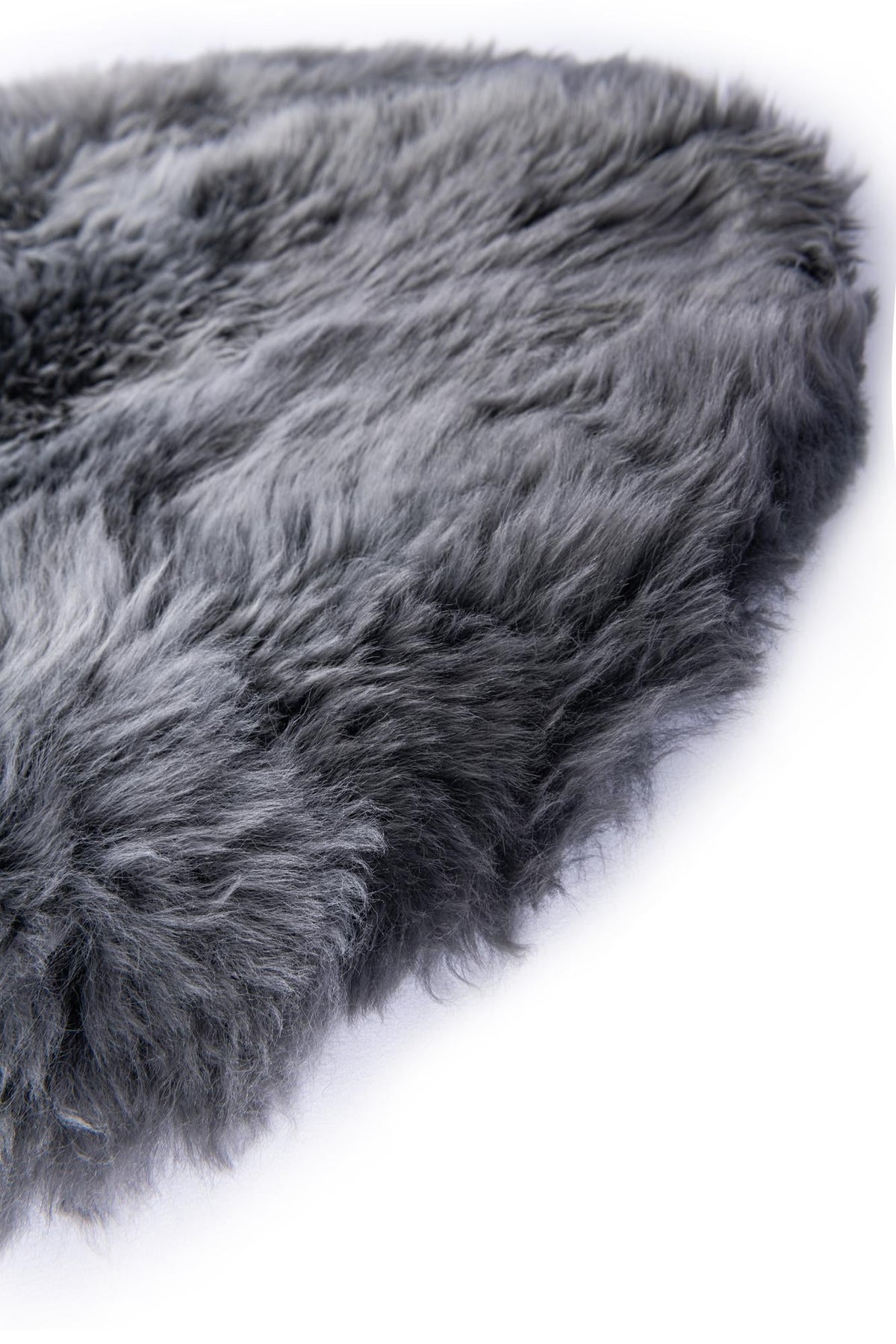 Lambskin Haven Collection Area Rug - Fleeceville Round Gray  lifestyle 49