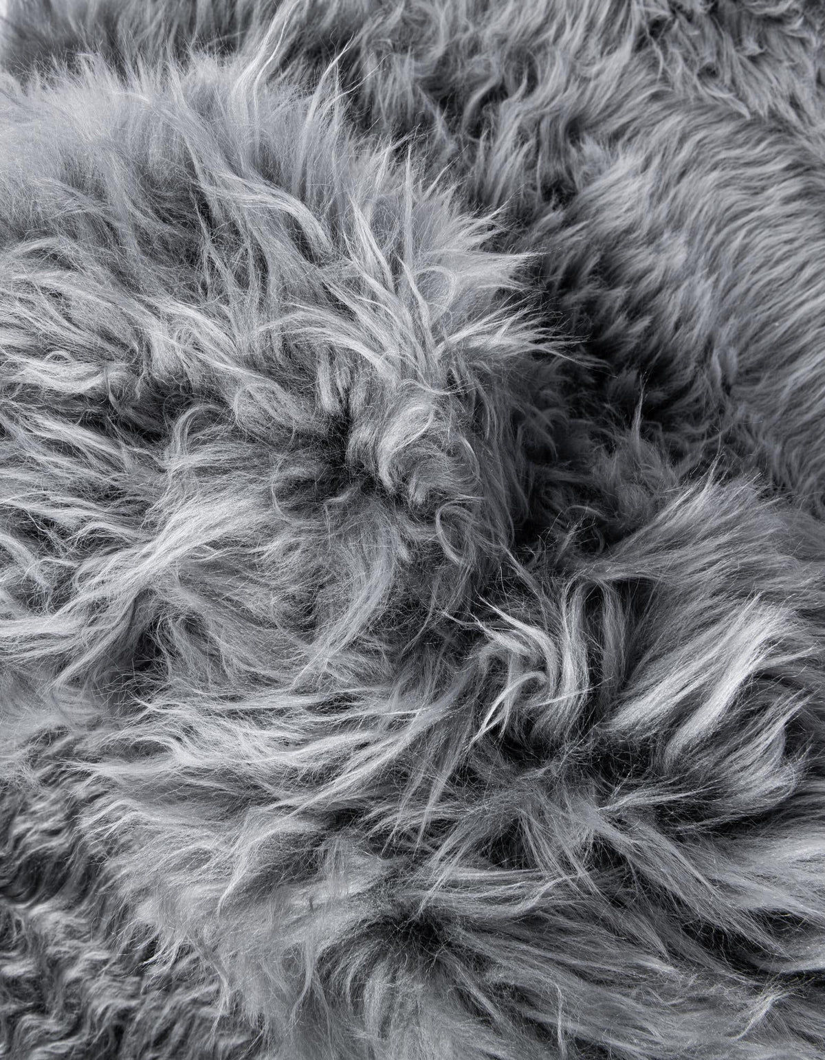 Lambskin Haven Collection Area Rug - Fleeceville Round Gray  lifestyle 54