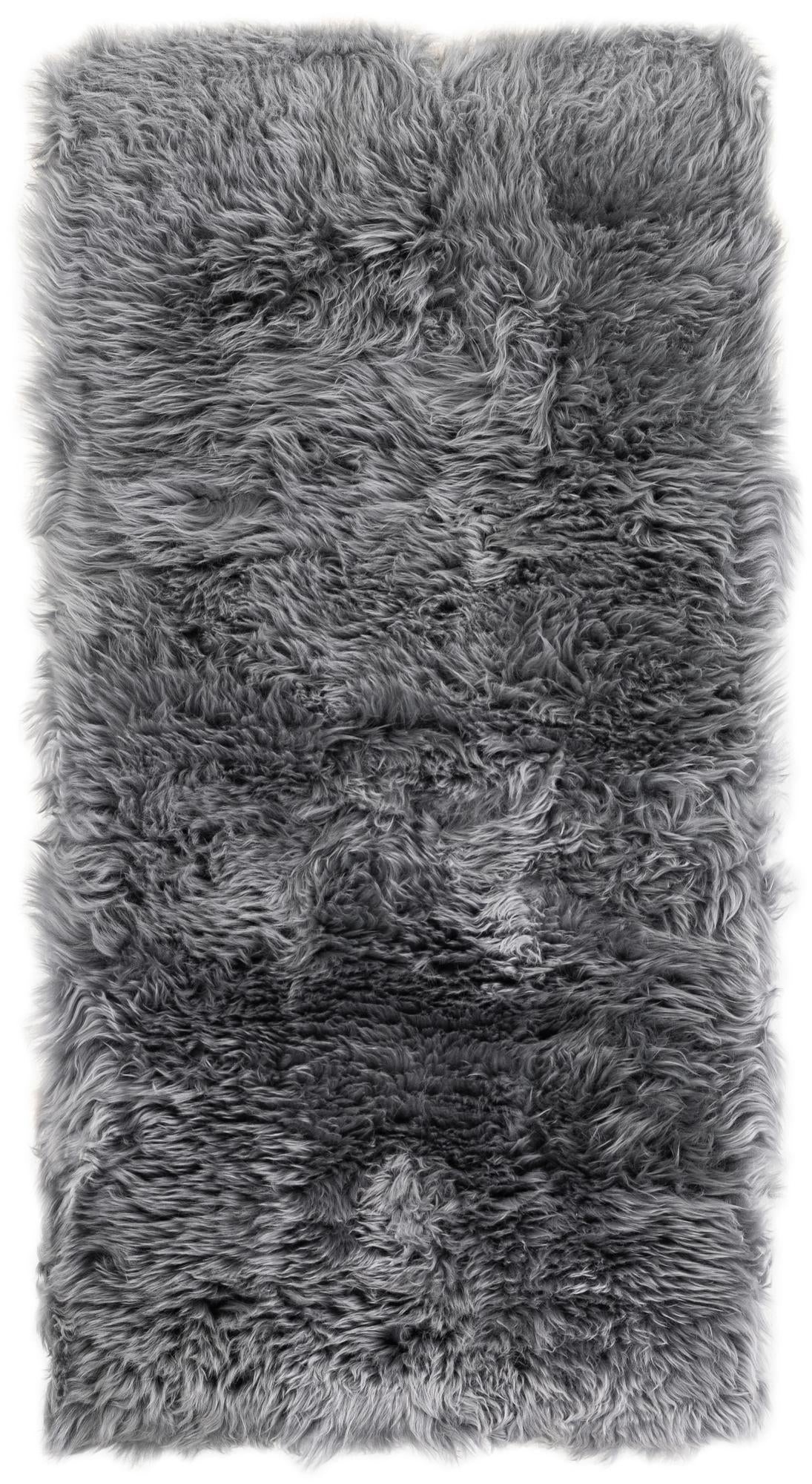 Lambskin Haven Collection Area Rug - Fleeceville Runner Gray  lifestyle 5
