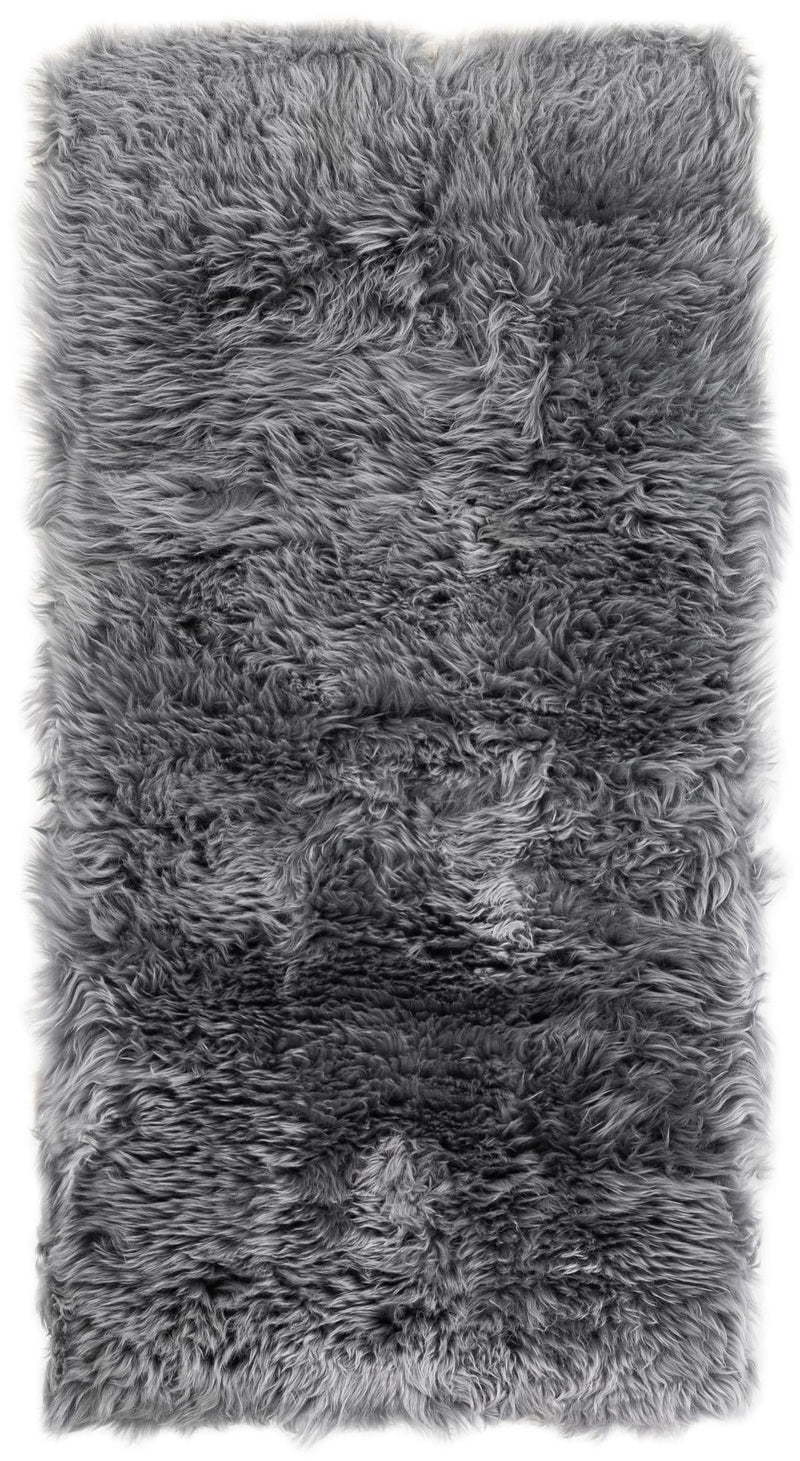 Lambskin Haven Collection Area Rug - Fleeceville Runner Gray  lifestyle 5