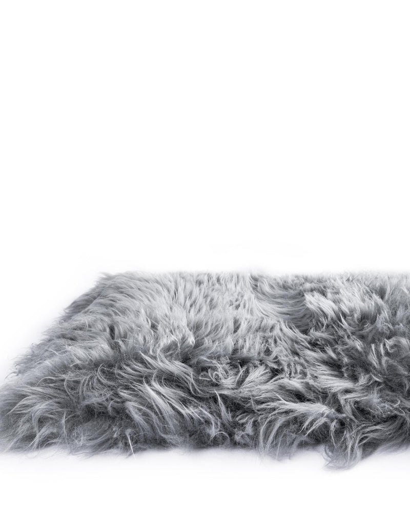 Lambskin Haven Collection Area Rug - Fleeceville Runner Gray  lifestyle 50
