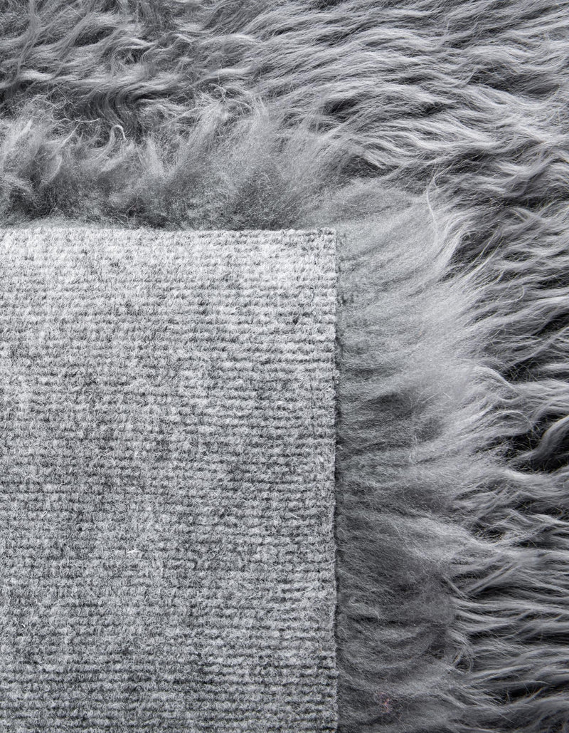 Lambskin Haven Collection Area Rug - Fleeceville Runner Gray  lifestyle 62