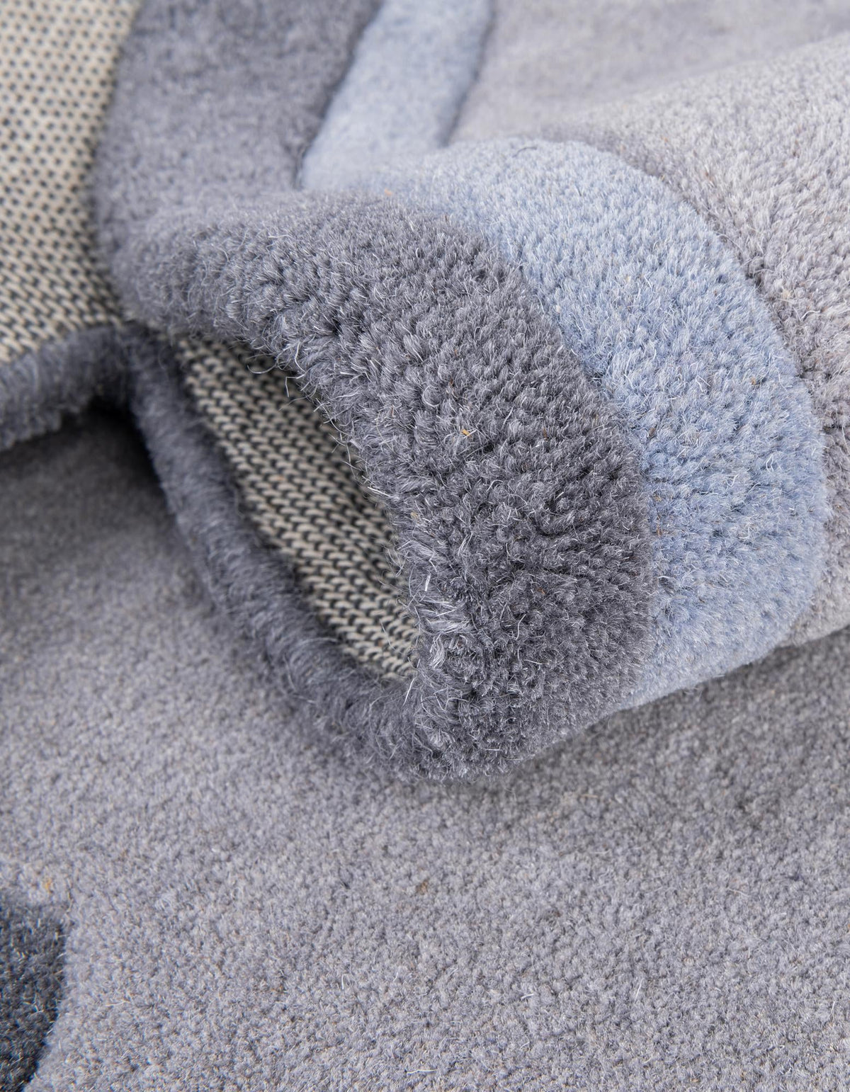 Whimsy Wonders Wool Collection Area Rug -  Prairie Rectangle Gray  lifestyle 13