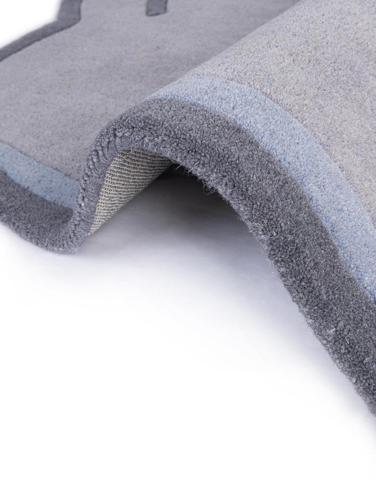 Whimsy Wonders Wool Collection Area Rug -  Prairie Rectangle Gray  lifestyle 17