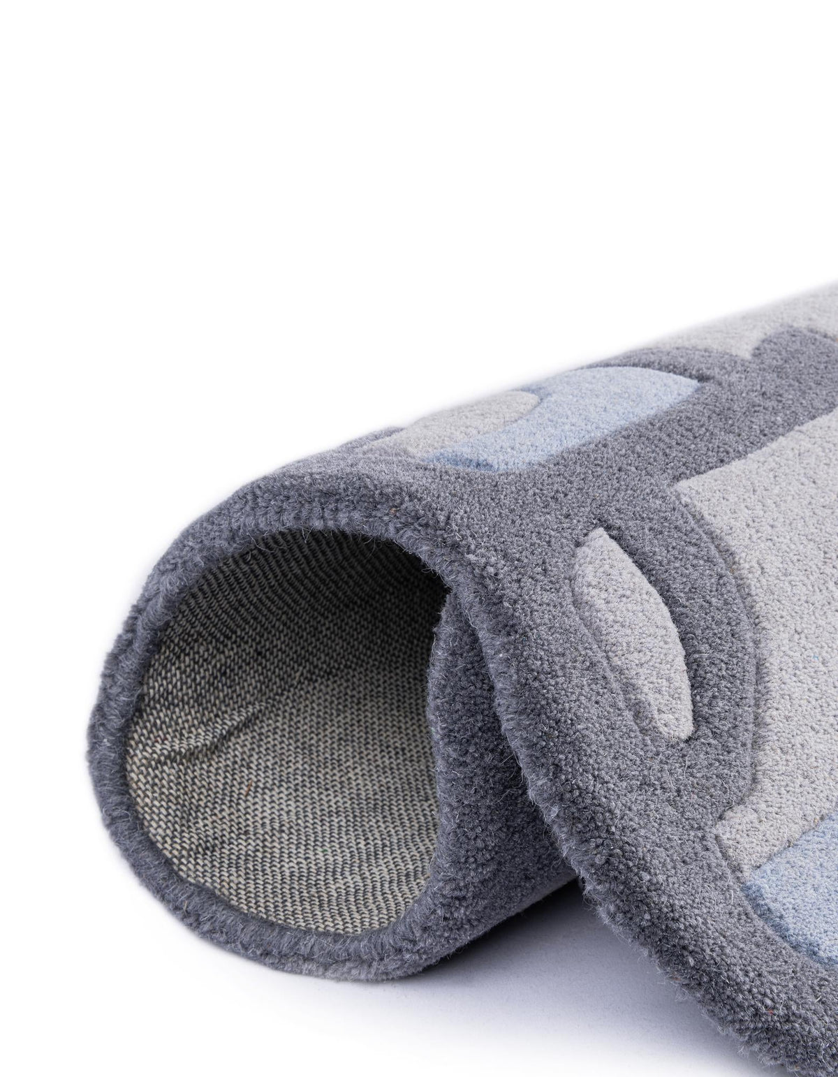 Whimsy Wonders Wool Collection Area Rug -  Prairie Rectangle Gray  lifestyle 19