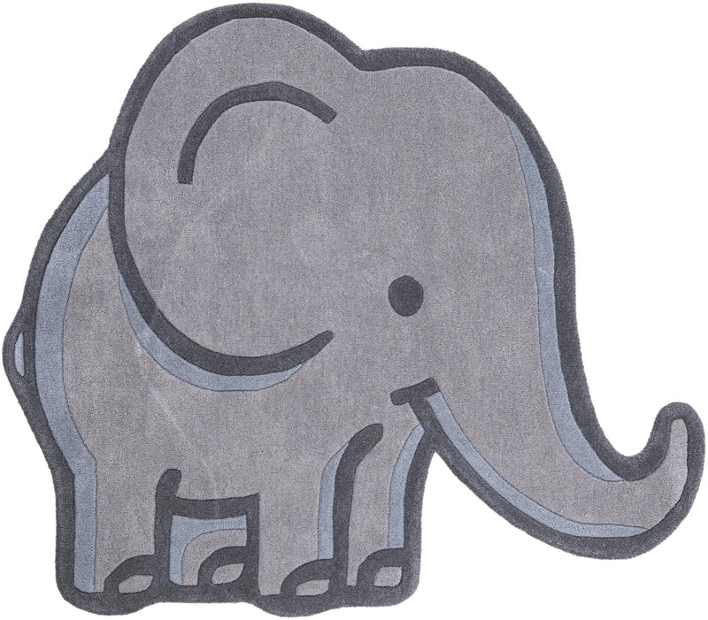 Whimsy Wonders Wool Collection Area Rug -  Prairie Rectangle Gray  lifestyle 2