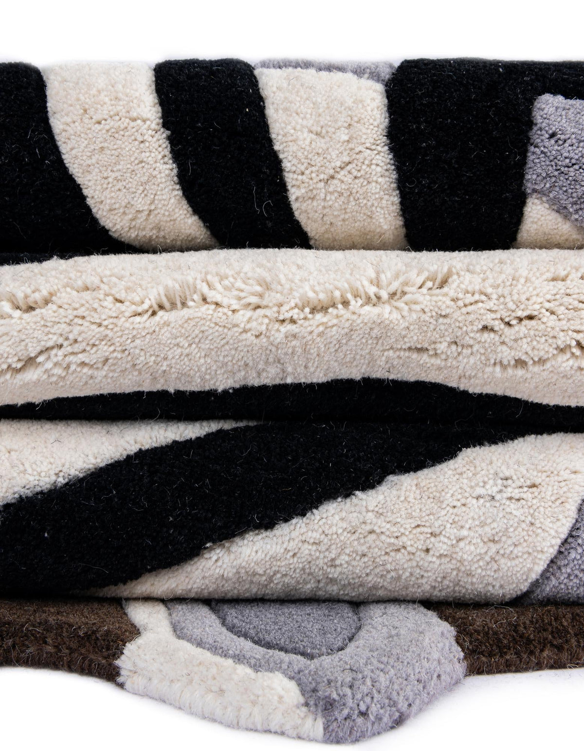 Whimsy Wonders Wool Collection Area Rug -  Marsh Rectangle White and Black  lifestyle 21