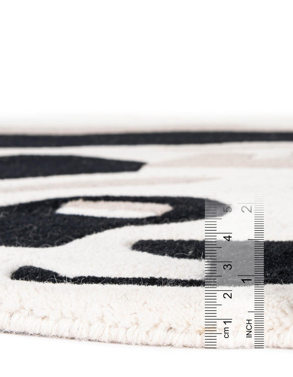 Whimsy Wonders Wool Collection Area Rug -  Mesa Rectangle Black and Gray  lifestyle 12