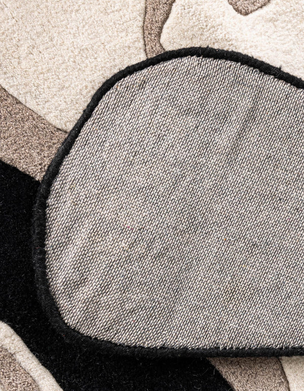 Whimsy Wonders Wool Collection Area Rug -  Mesa Rectangle Black and Gray  lifestyle 16