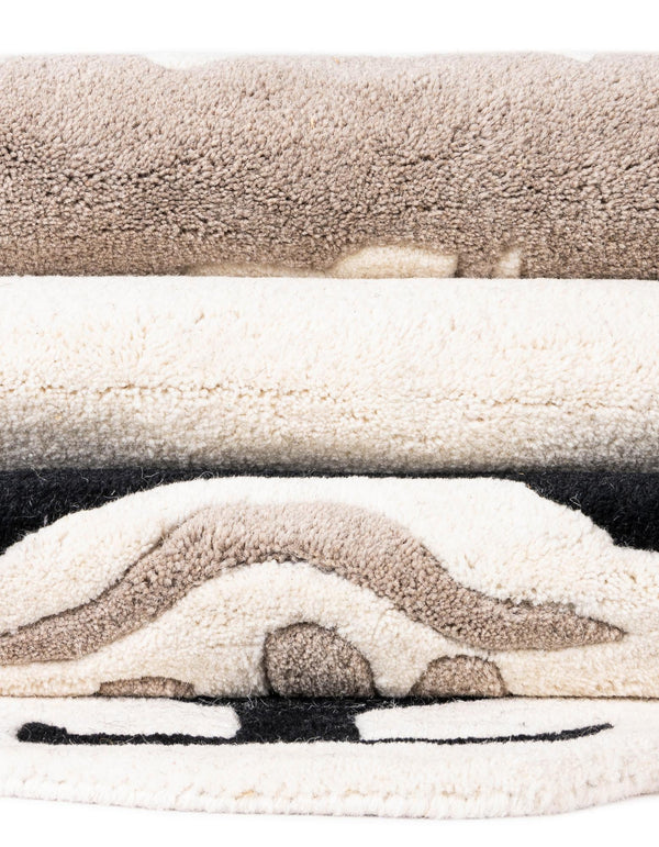 Whimsy Wonders Wool Collection Area Rug -  Mesa Rectangle Black and Gray  lifestyle 21