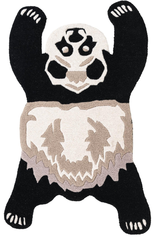 Whimsy Wonders Wool Collection Area Rug -  Mesa Rectangle Black and Gray Main